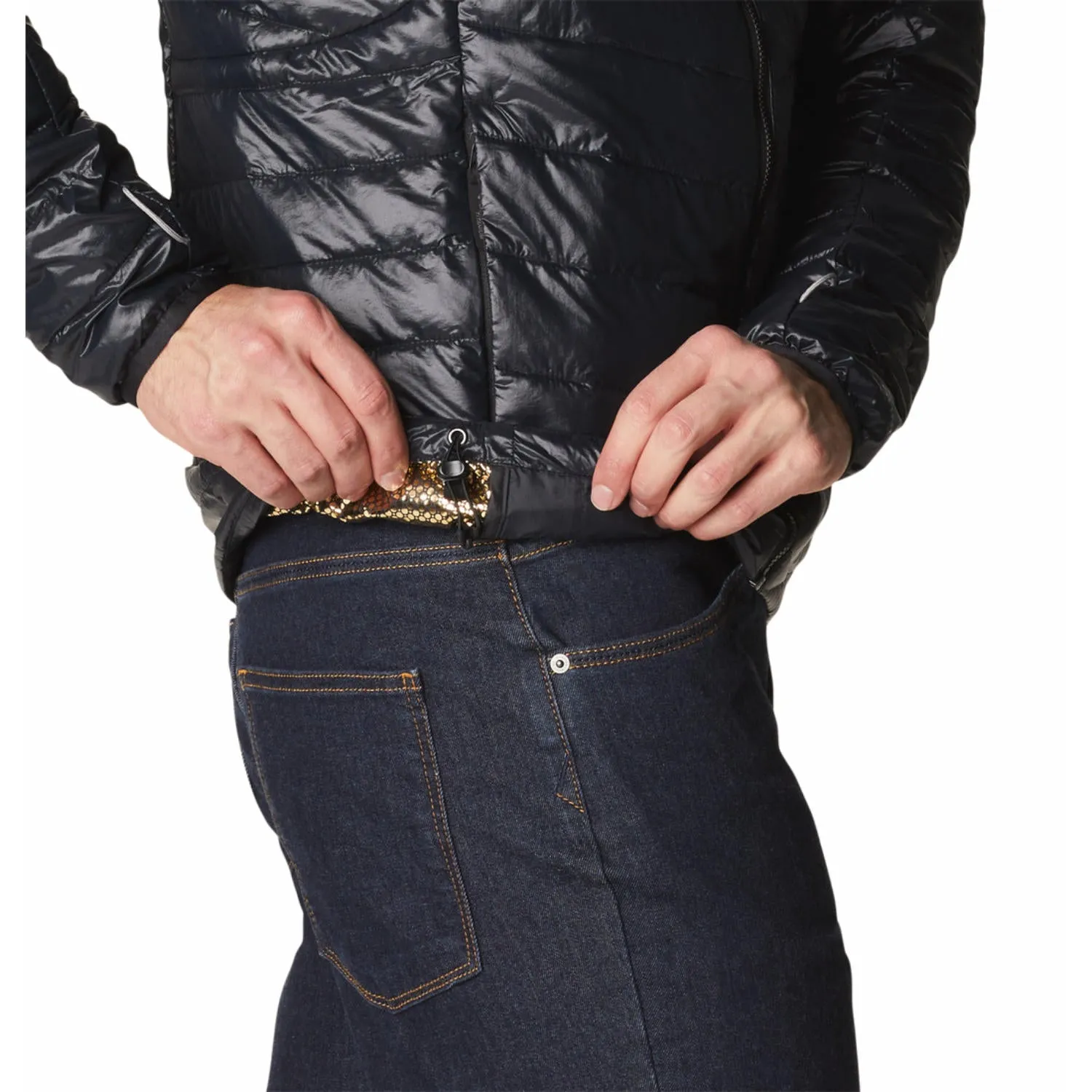 Columbia Men Black Omni-Heat Infinity Platinum Peak II Hooded Jacket