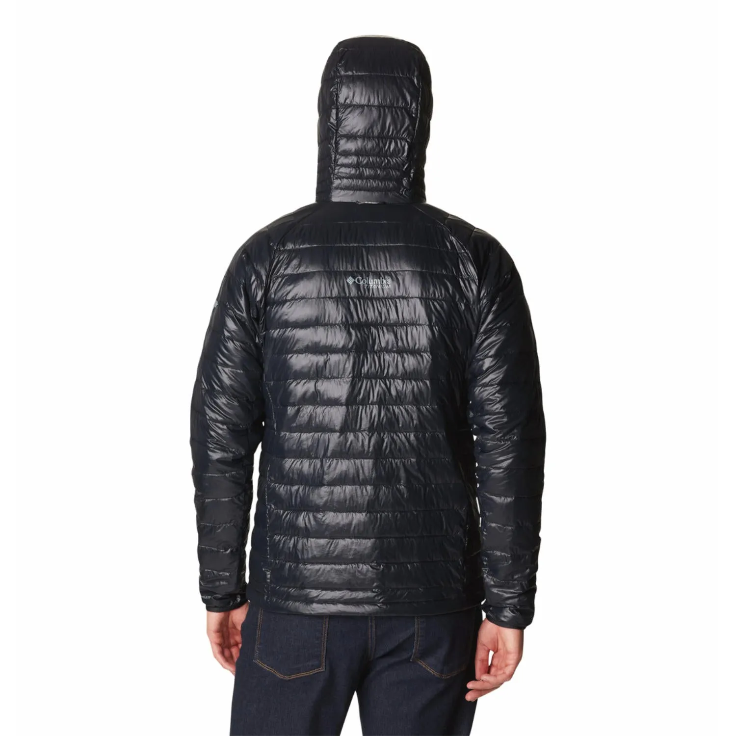 Columbia Men Black Omni-Heat Infinity Platinum Peak II Hooded Jacket