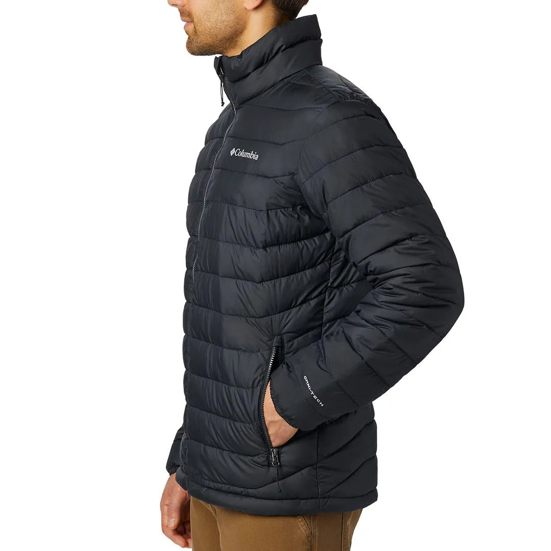Columbia Men Black Omni-Heat Reflective Powder Lite Jacket