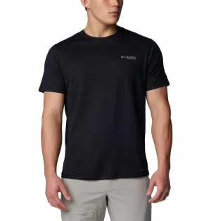 Columbia Men Black Omni-Shade Summit Valley Crew Tshirt