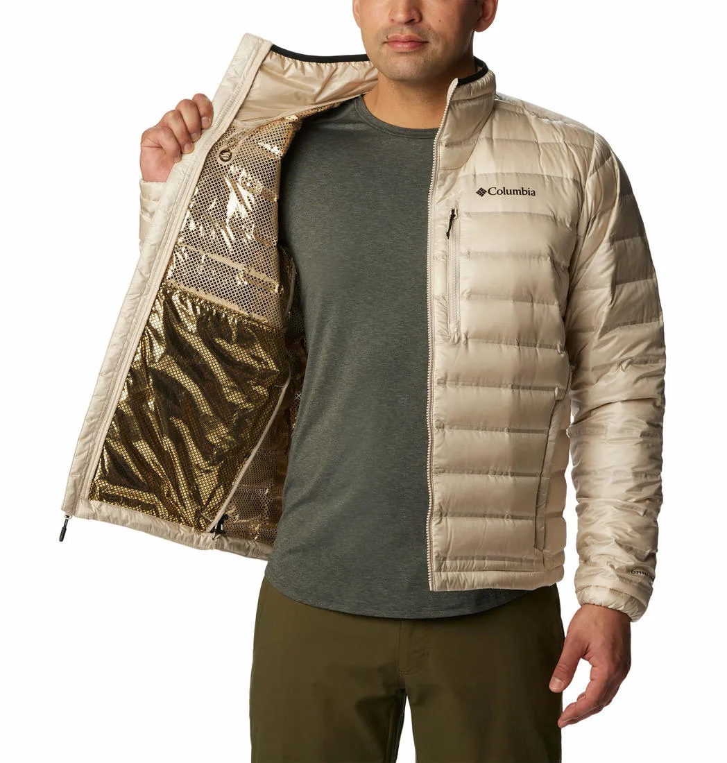 Columbia Men Brown Omni-Heat Infinity Pebble Peak II Down Jacket
