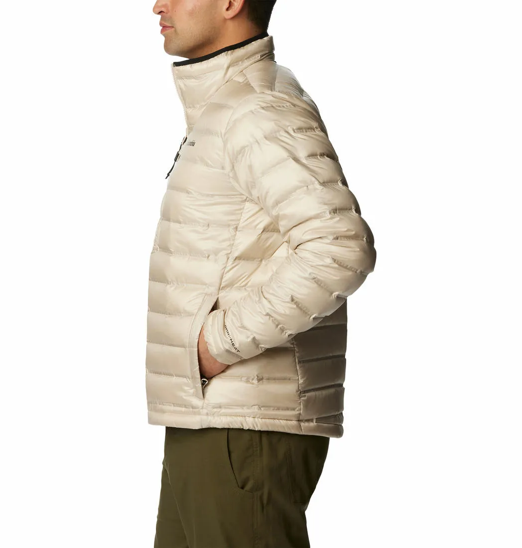 Columbia Men Brown Omni-Heat Infinity Pebble Peak II Down Jacket