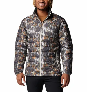 Columbia Men Brown Omni-Heat Reflective Powder Lite II Printed Jacket