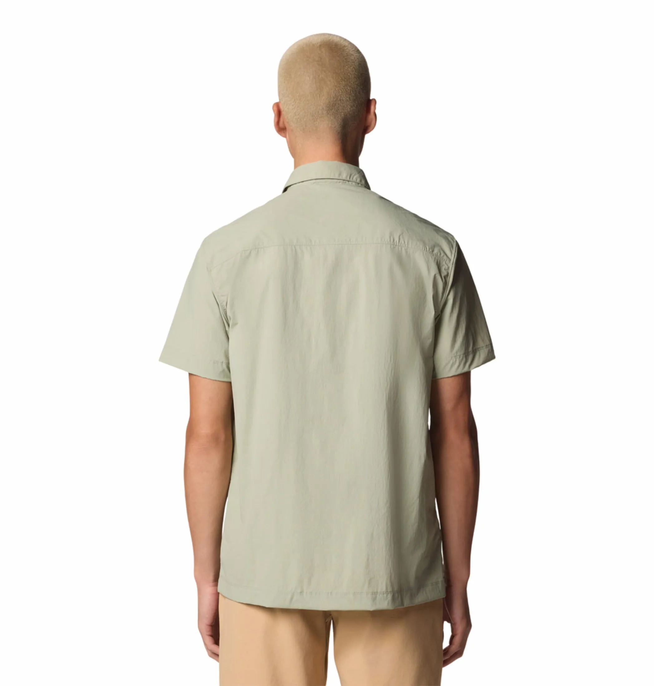 Columbia Men Green Omni-Freeze Black Mesa Utility Short Sleeve Shirt