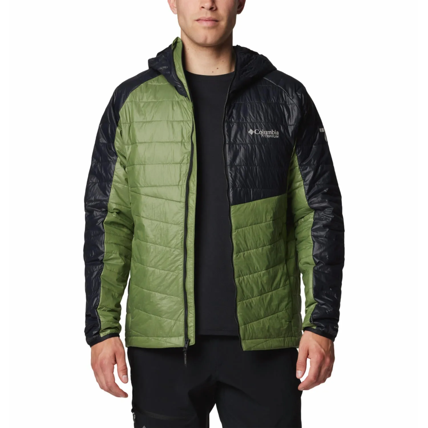 Columbia Men Green Omni-Heat Infinity Platinum Peak II Hooded Jacket