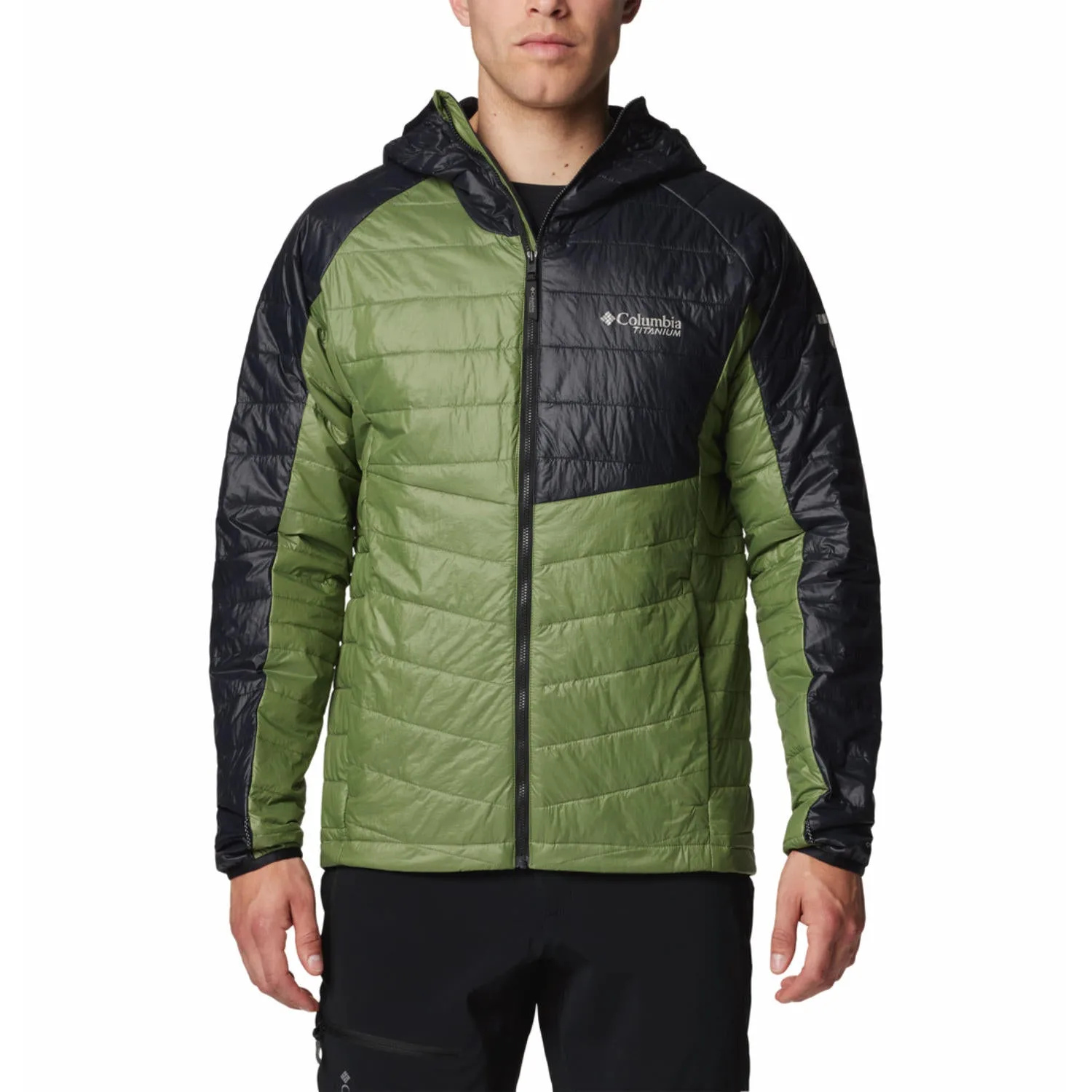 Columbia Men Green Omni-Heat Infinity Platinum Peak II Hooded Jacket