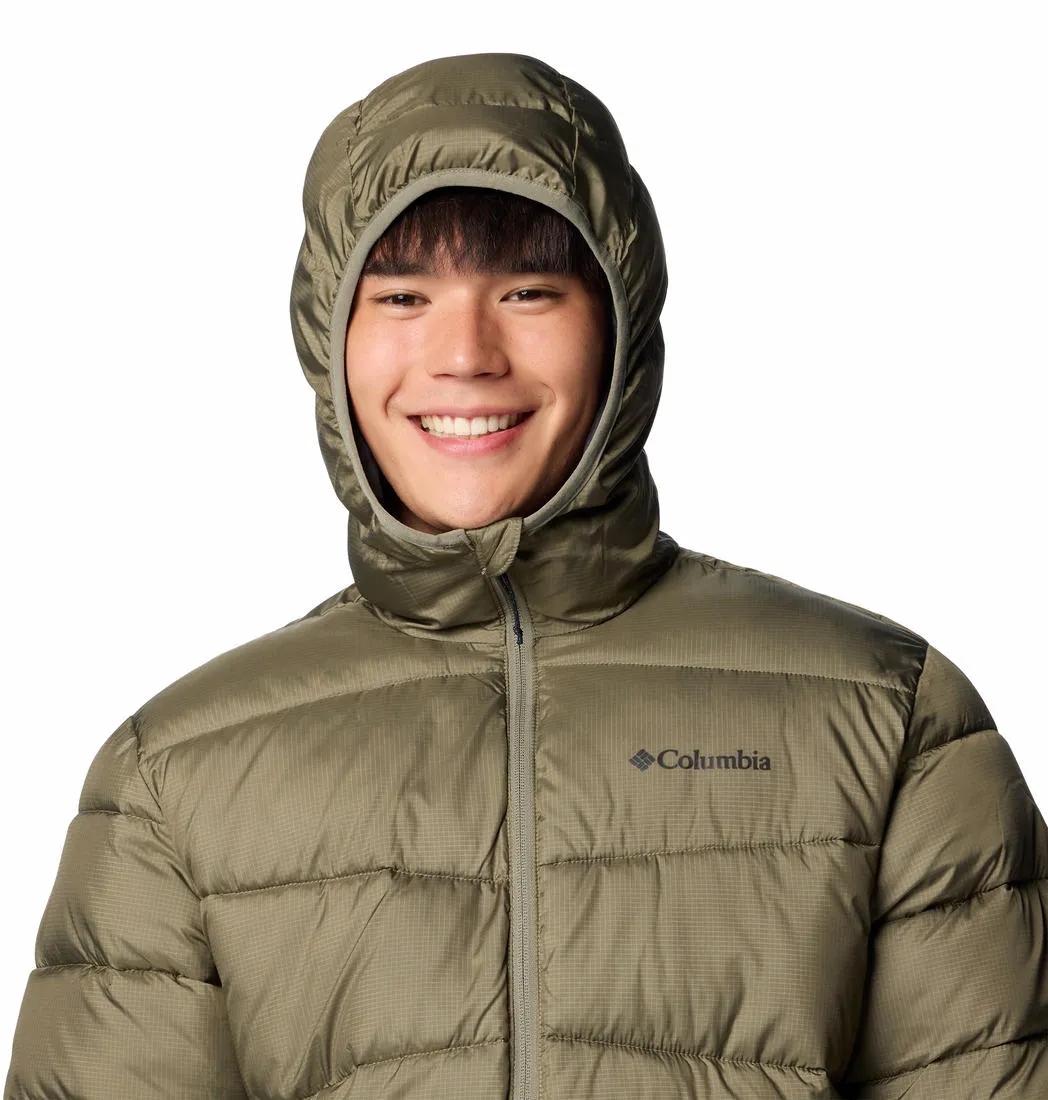 Columbia Men Green Omni-Heat Reflective Fivemile Butte II Hooded Jacket