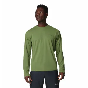 Columbia Men Green Omni-Shade Summit Valley Crew Tshirt