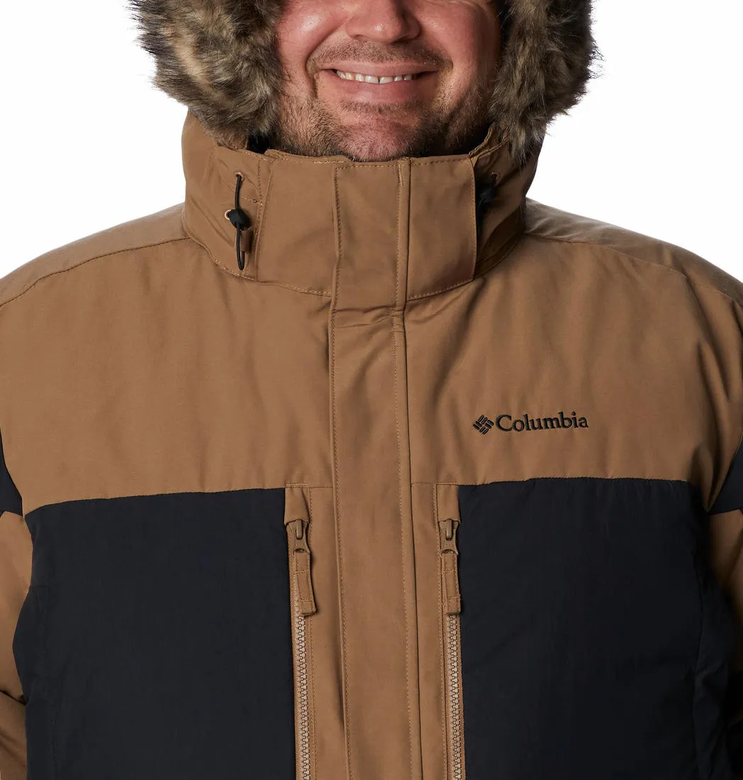 Columbia Men Mustard Omni-Heat Infinity Marquam Peak Fusion II Parka Parka Jacket