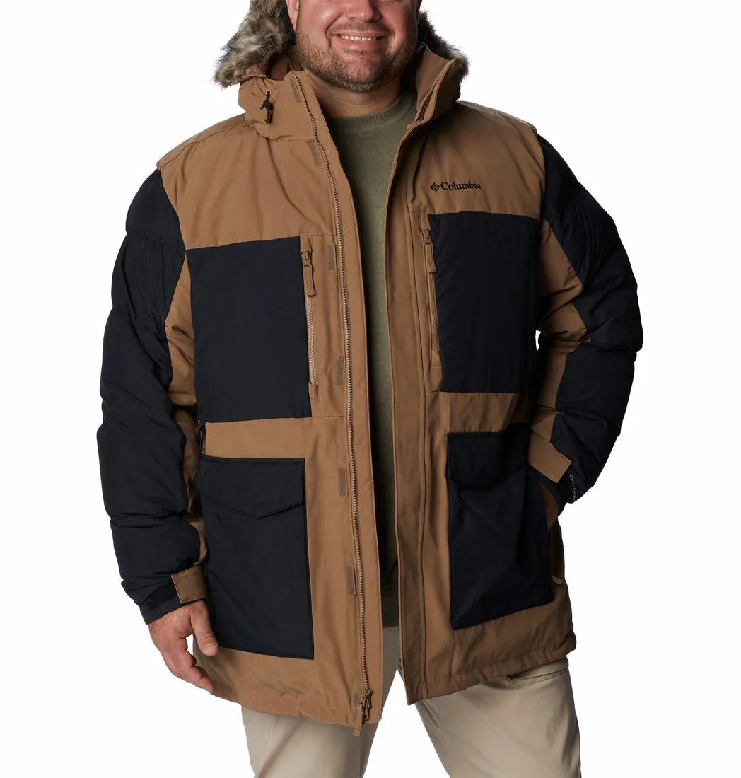 Columbia Men Mustard Omni-Heat Infinity Marquam Peak Fusion II Parka Parka Jacket