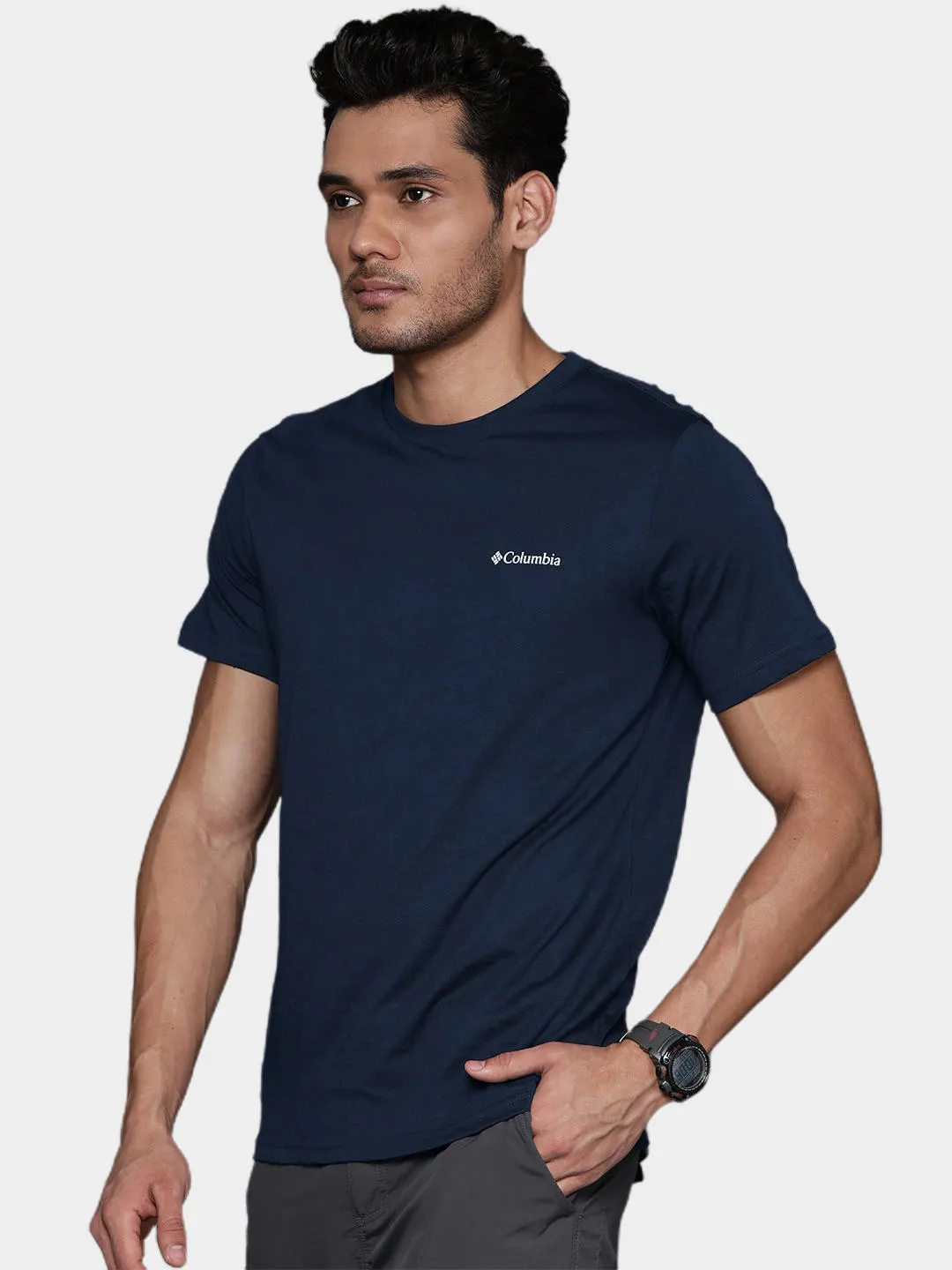 Columbia Men Navy Blue CSC Basic Logo Tshirt