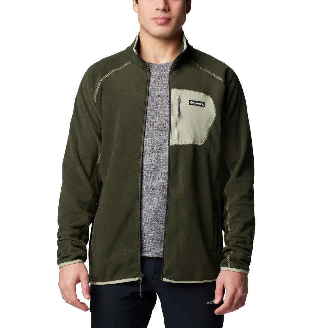 Columbia Men Olive Omni-Heat Helix Outdoor Tracks II Fleece Jacket