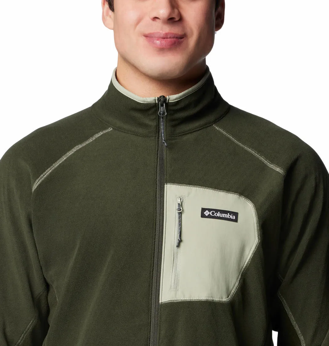 Columbia Men Olive Omni-Heat Helix Outdoor Tracks II Fleece Jacket