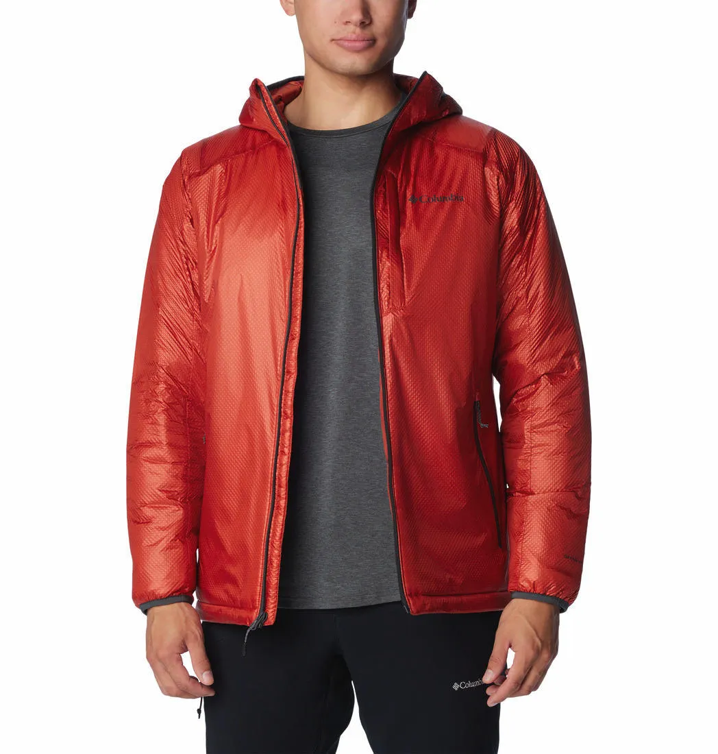 Columbia Men Orange Omni-Heat Infinity Arch Rock Double Wall Elite Hooded Jacket
