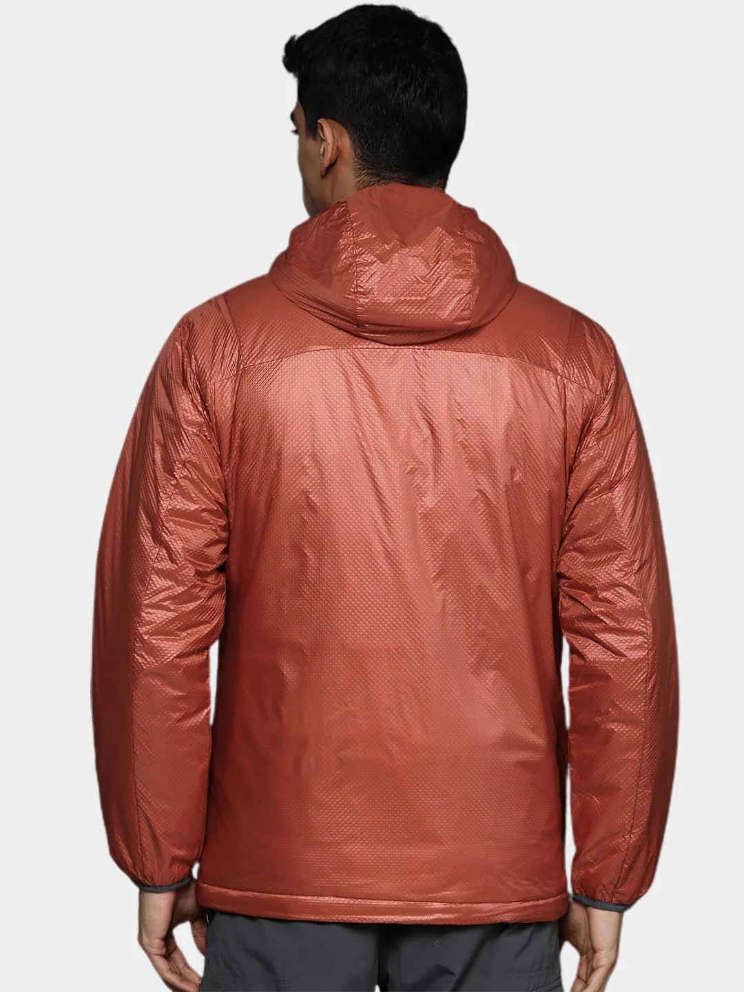 Columbia Men Orange Omni-Heat Infinity Arch Rock Double Wall Elite Hooded Jacket