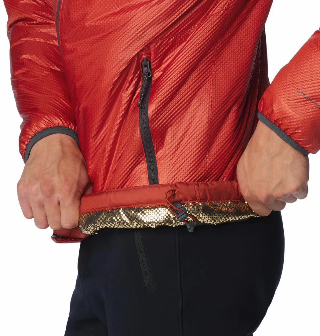 Columbia Men Orange Omni-Heat Infinity Arch Rock Double Wall Elite Hooded Jacket