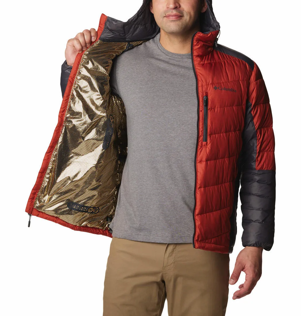 Columbia Men Orange Omni-Heat Infinity Labyrinth Loop Hooded Jacket