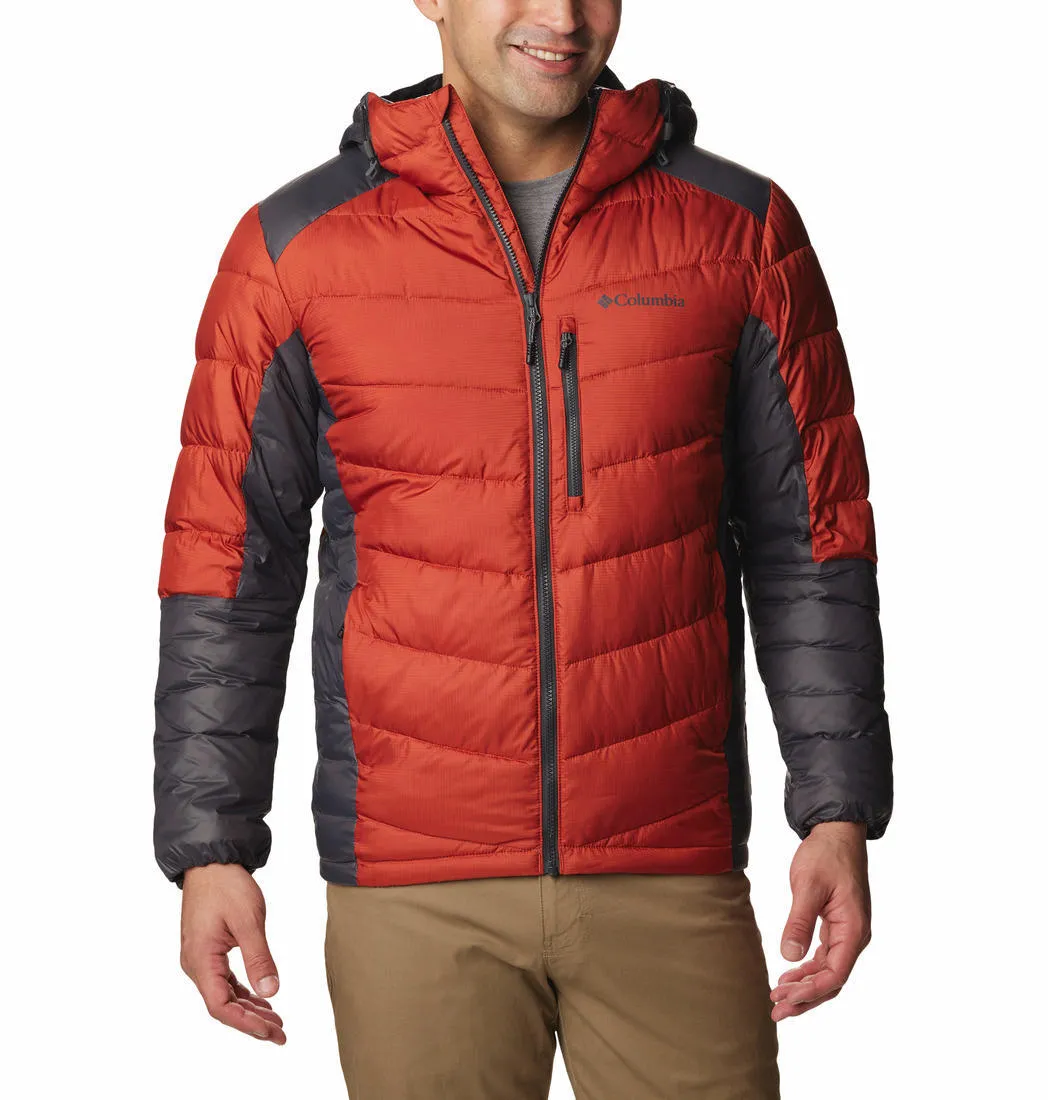 Columbia Men Orange Omni-Heat Infinity Labyrinth Loop Hooded Jacket