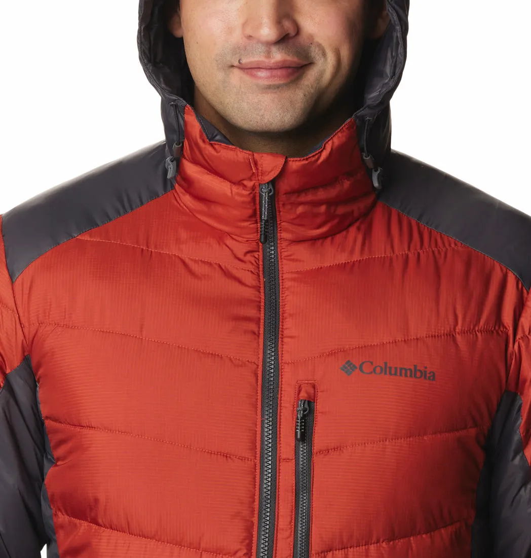 Columbia Men Orange Omni-Heat Infinity Labyrinth Loop Hooded Jacket