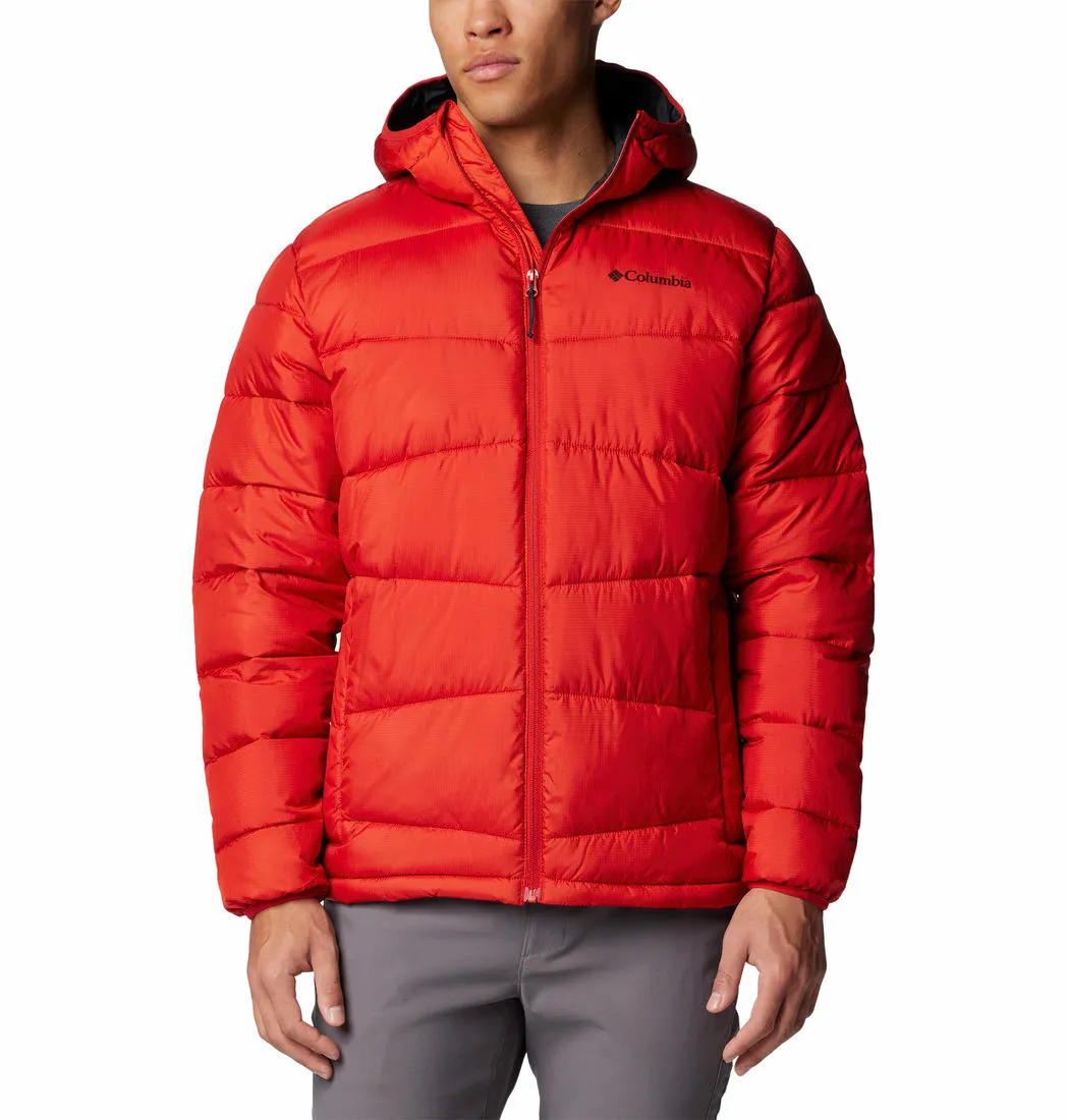 Columbia Men Red Omni-Heat Reflective Fivemile Butte II Hooded Jacket