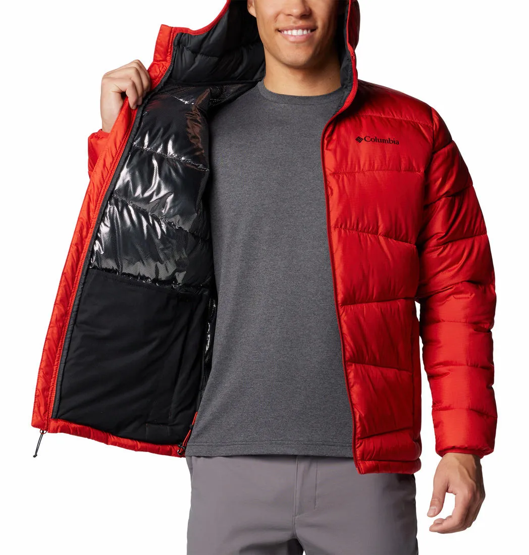Columbia Men Red Omni-Heat Reflective Fivemile Butte II Hooded Jacket