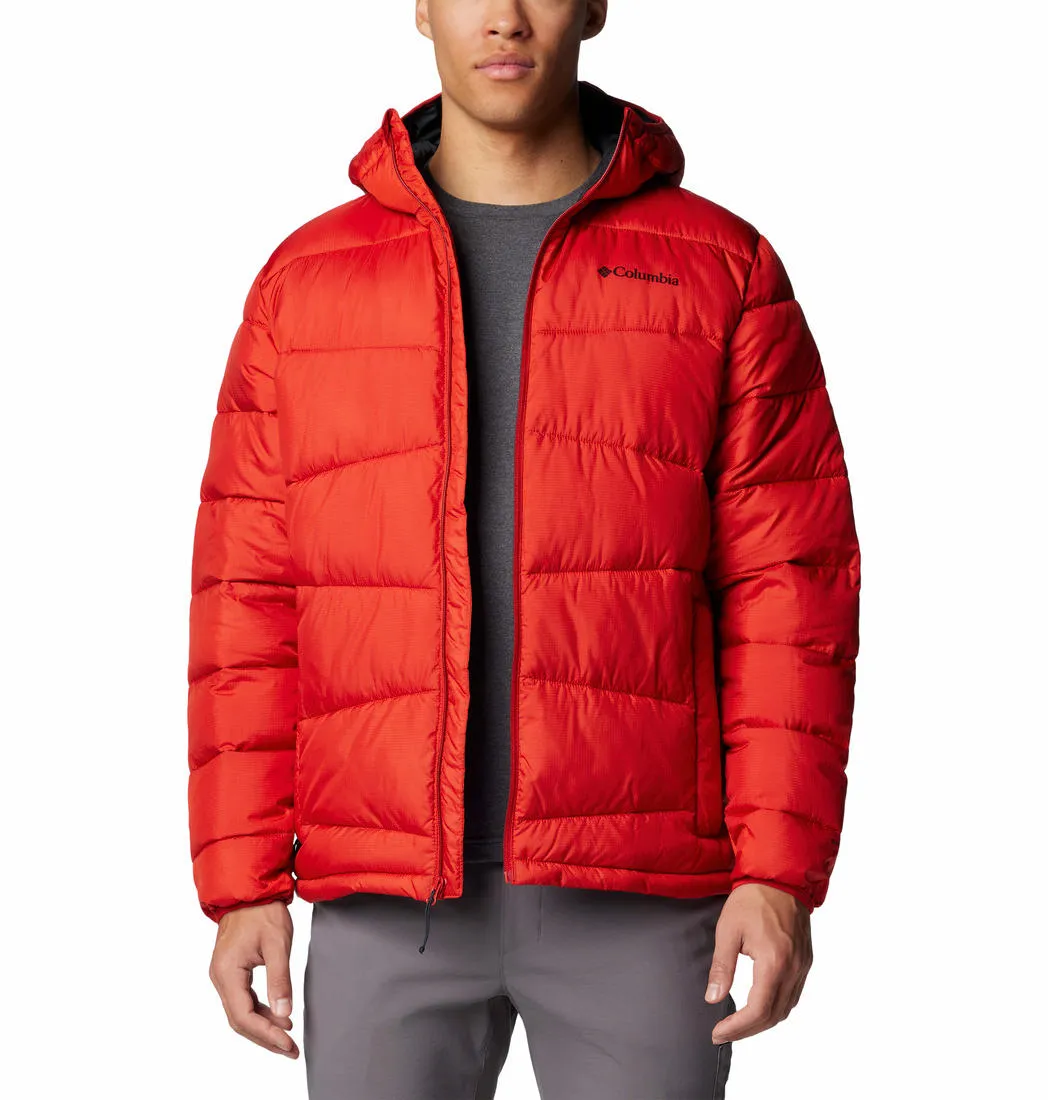 Columbia Men Red Omni-Heat Reflective Fivemile Butte II Hooded Jacket
