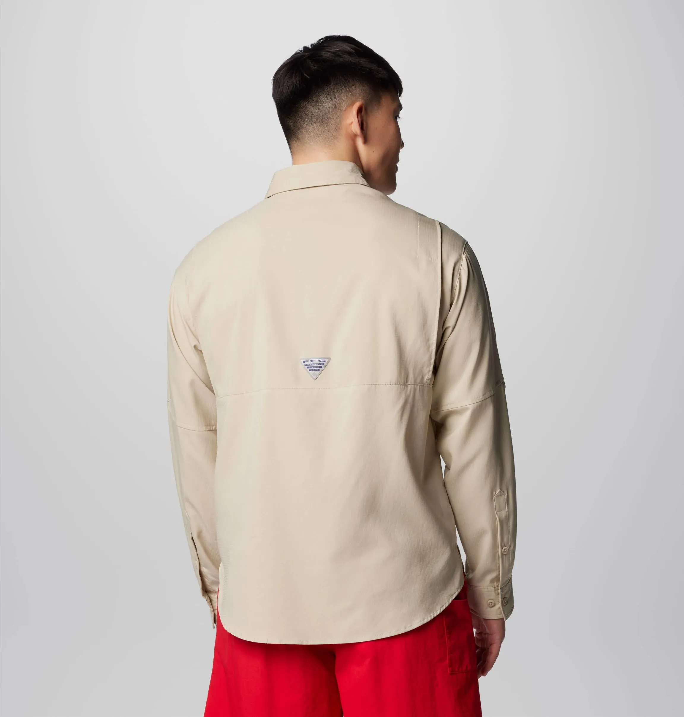 Columbia Men White Omni-Wick Tamiami II Long Sleeve Shirt