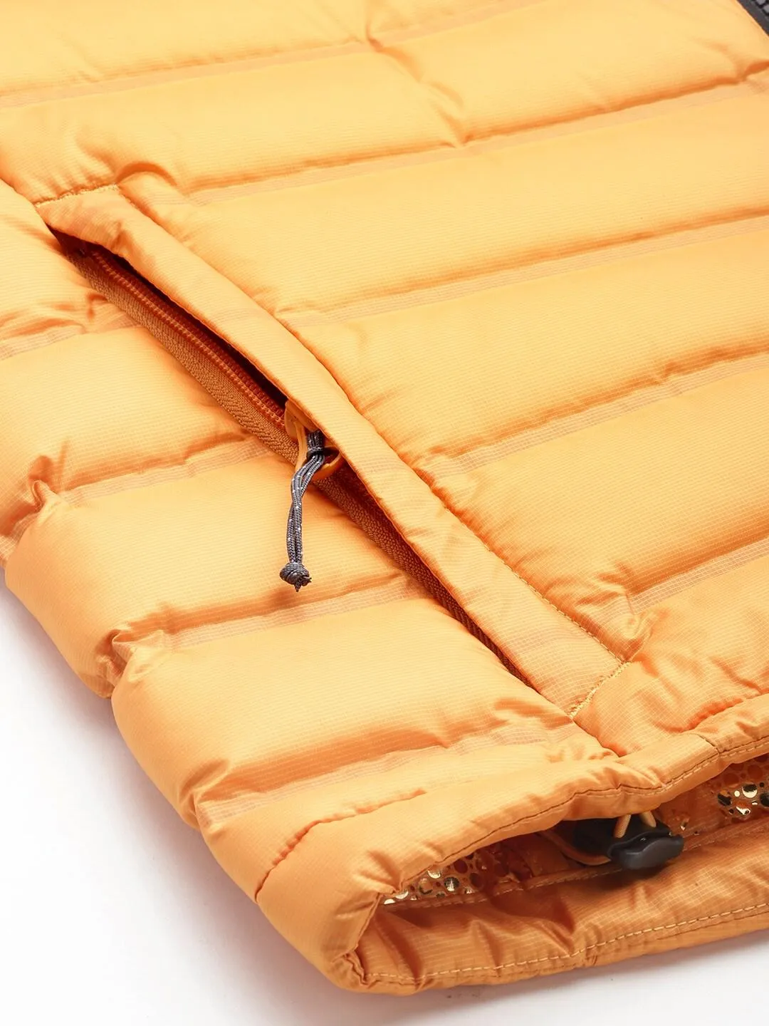 Columbia Men Yellow Omni-Heat Infinity Pebble Peak Down Jacket