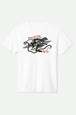 Combat S/S Standard T-Shirt - White Brixton