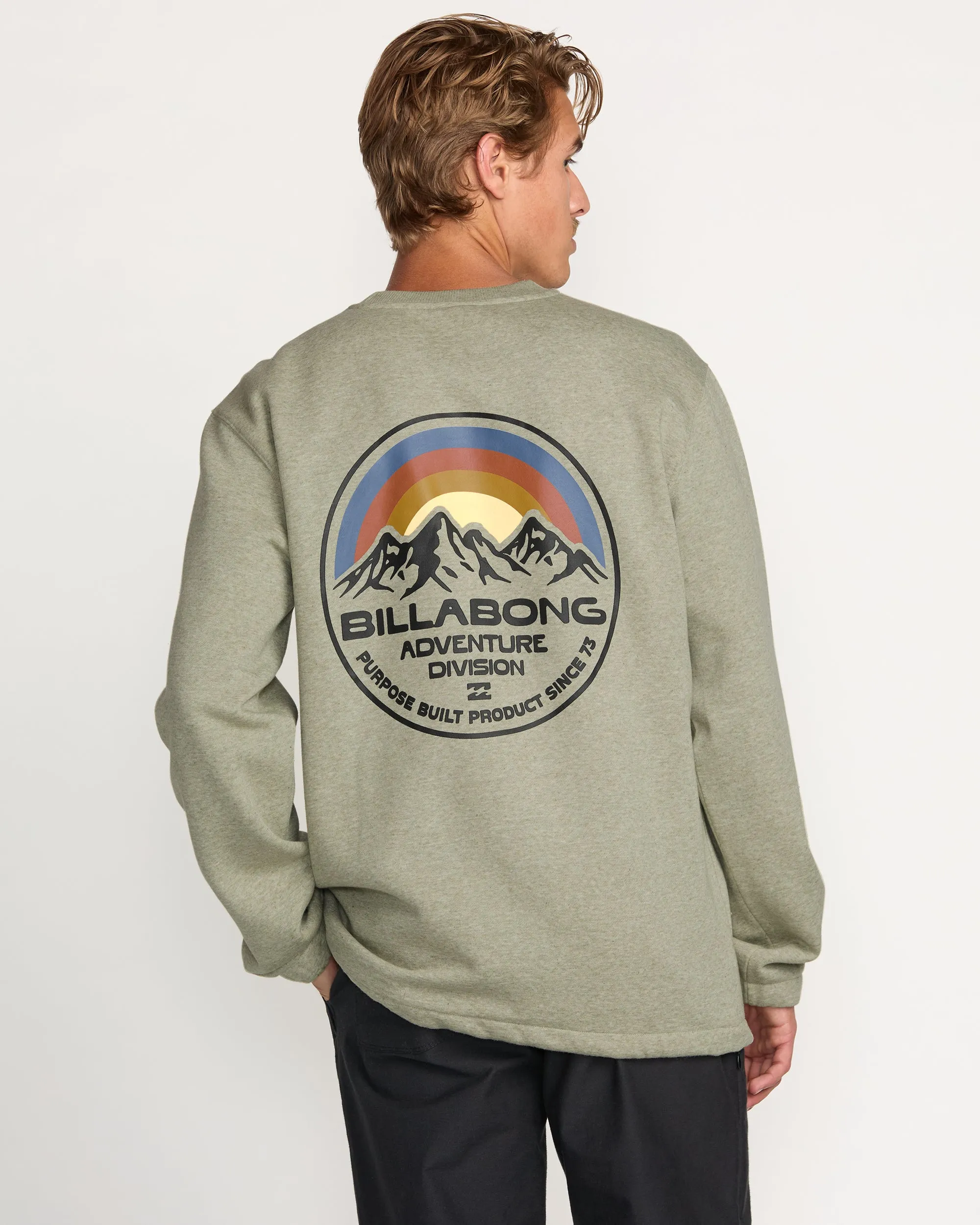 Compass Crew Sweatshirt - Sage Heather Billabong