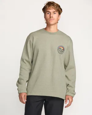 Compass Crew Sweatshirt - Sage Heather Billabong