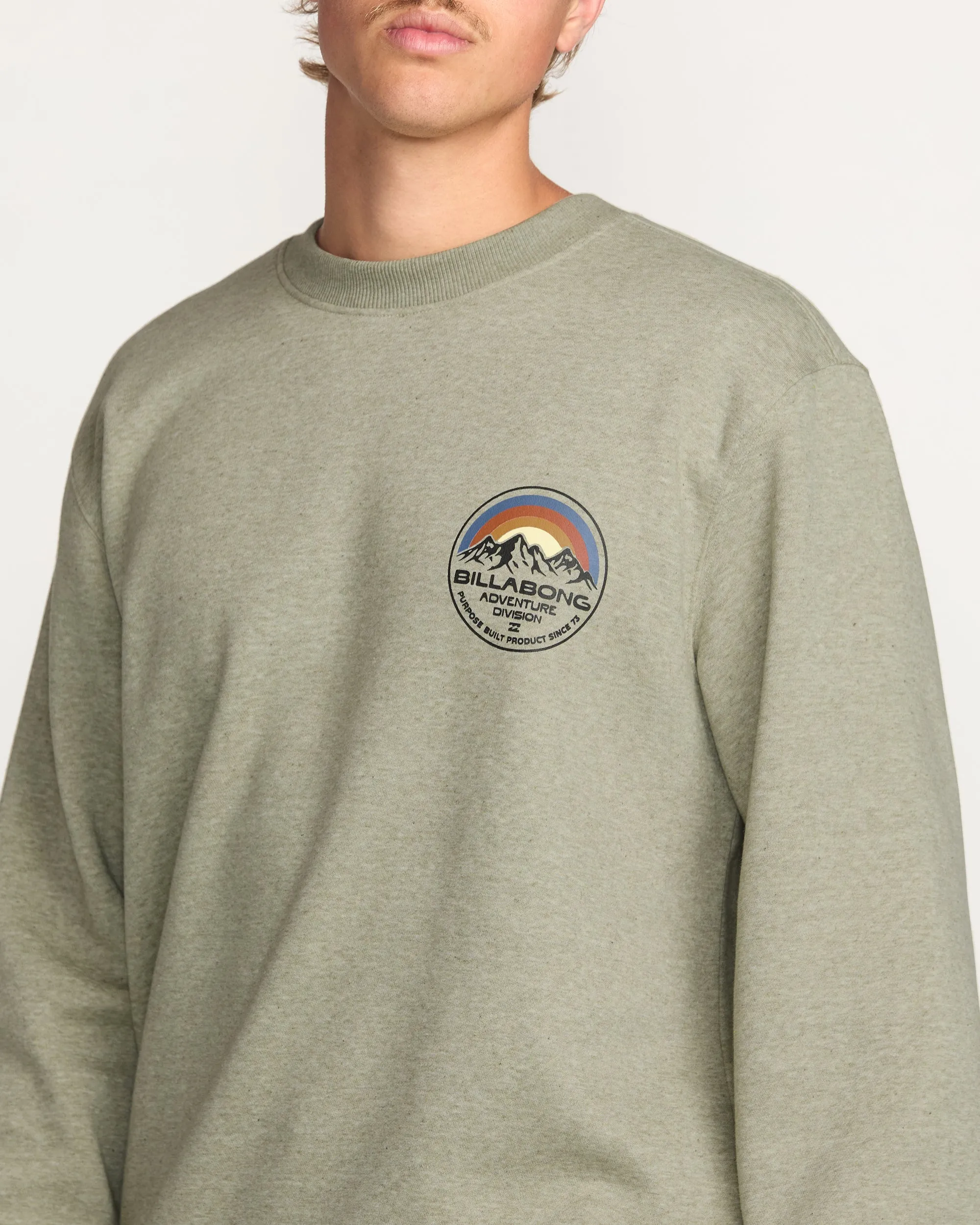 Compass Crew Sweatshirt - Sage Heather Billabong