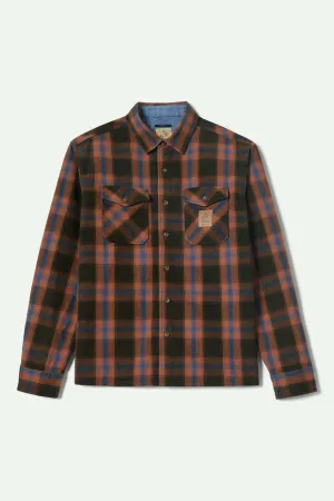 Coors Colt L/S Flannel - Black/Brown Brixton