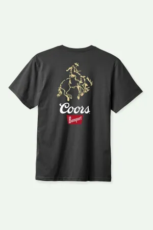 Coors Colt S/S Standard T-Shirt - Black Brixton