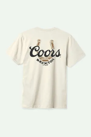 Coors Luck S/S Standard T-Shirt - Natural Brixton