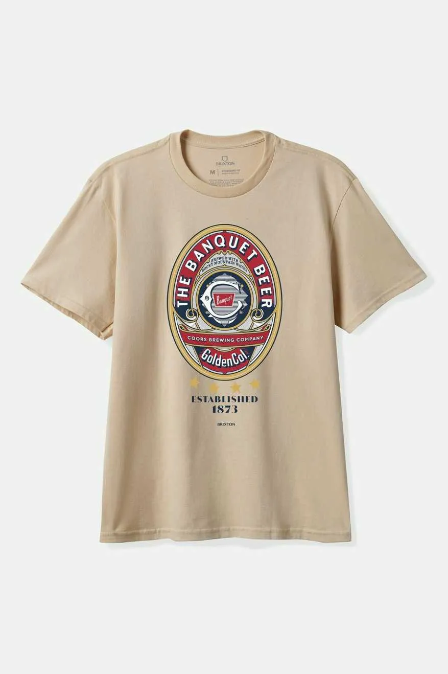 Coors Start Your Legacy Banquet S/S Standard T-Shirt - Cream Brixton