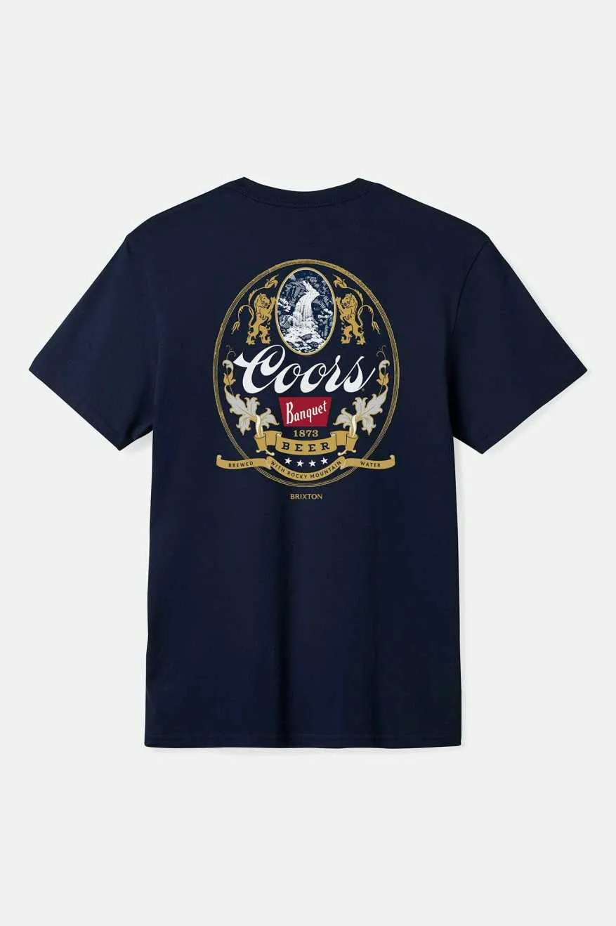 Coors Start Your Legacy Mountain T-Shirt - Navy Brixton