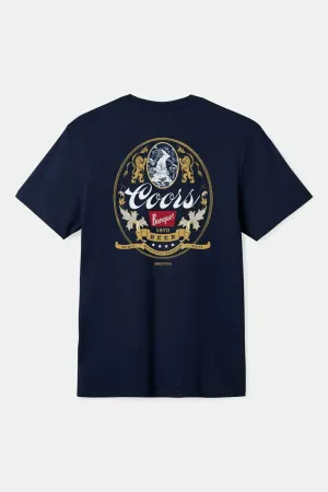 Coors Start Your Legacy Mountain T-Shirt - Navy Brixton