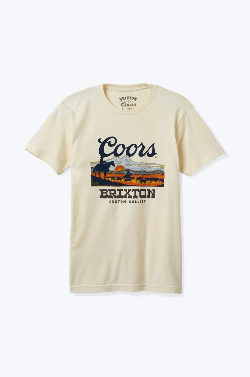 Coors Sunset S/S Standard Tee - Natural Brixton