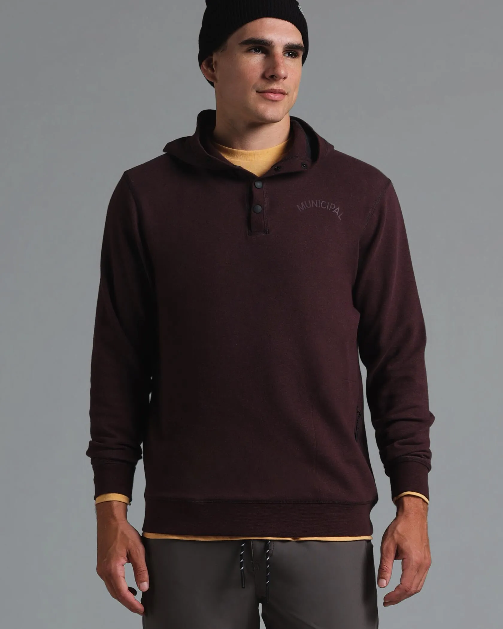 Cordless Snap Hoodie Municipal