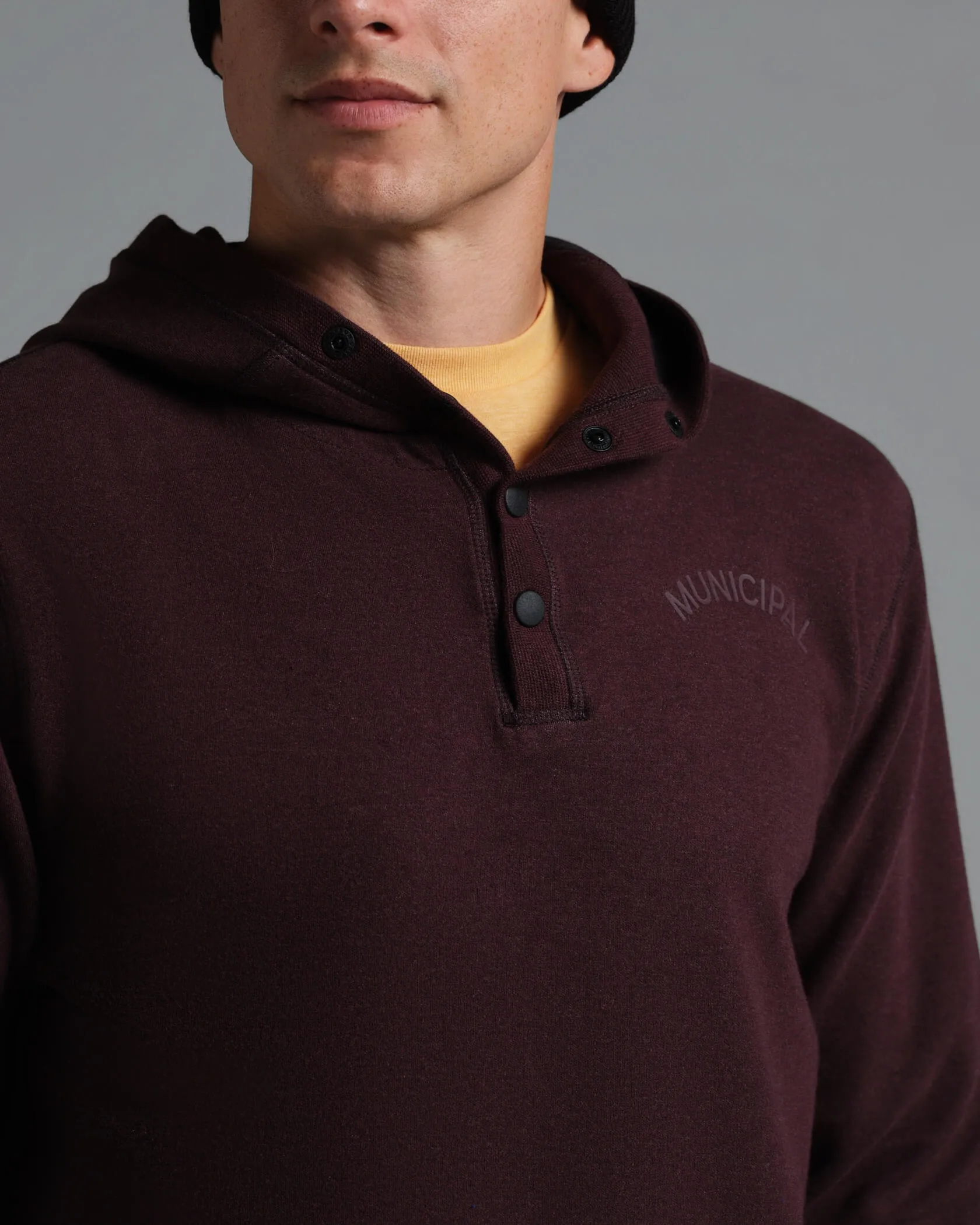Cordless Snap Hoodie Municipal