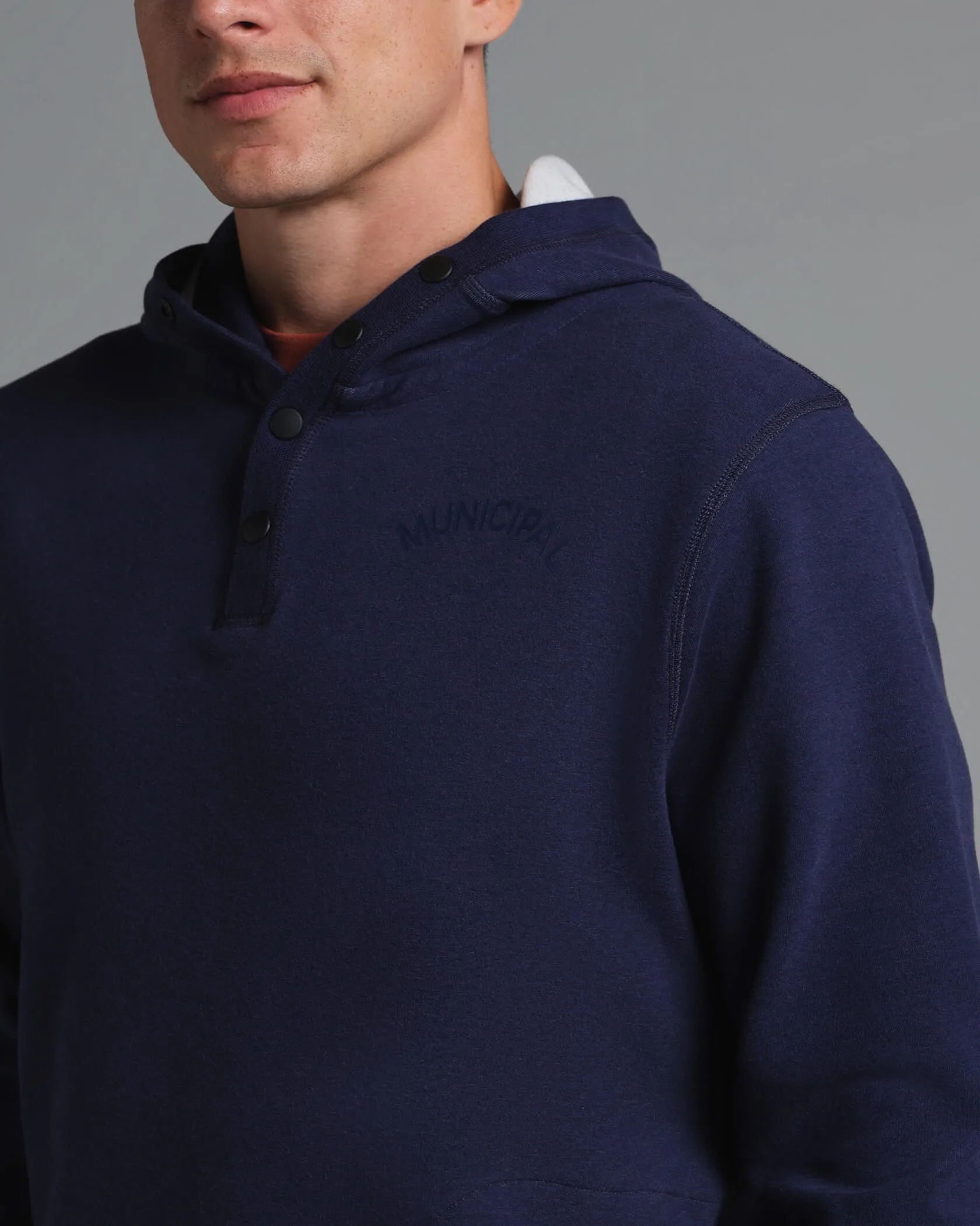 Cordless Snap Hoodie Municipal