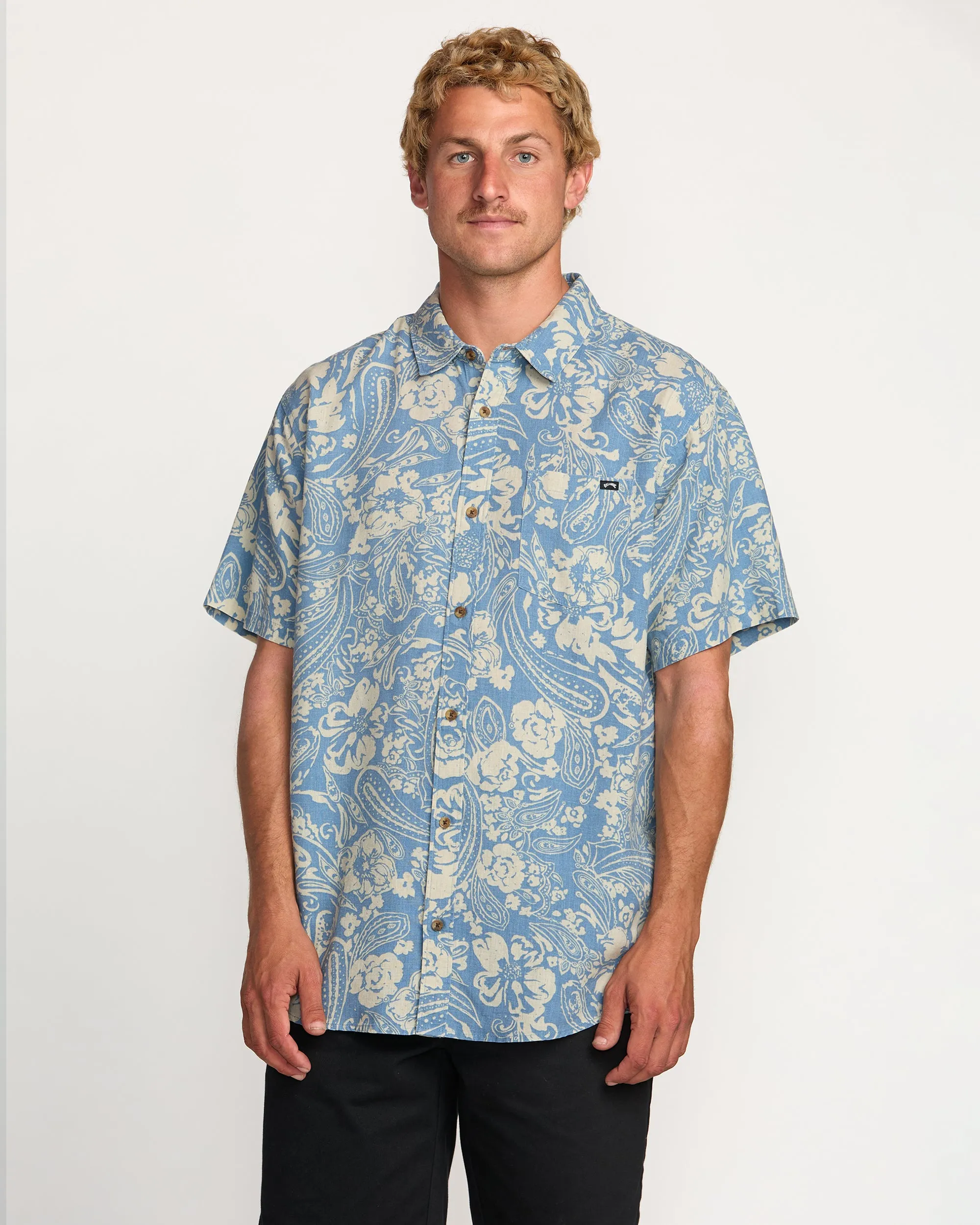 Cordoba Short Sleeve Shirt - Carolina Blue Billabong