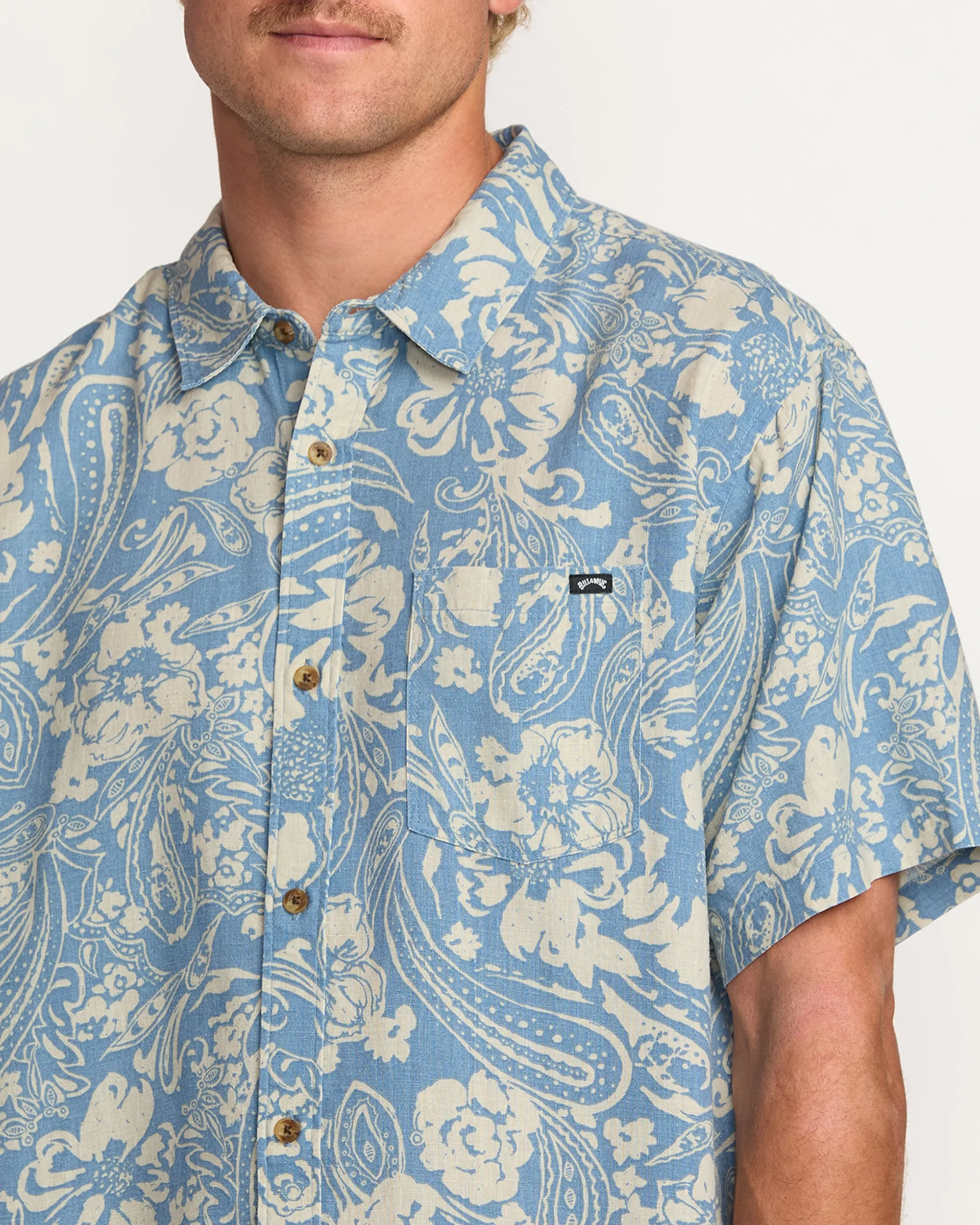 Cordoba Short Sleeve Shirt - Carolina Blue Billabong