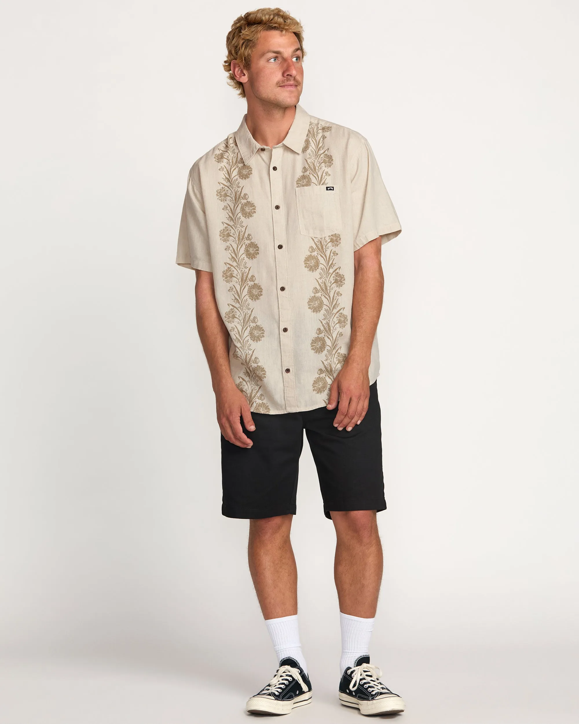 Cordoba Short Sleeve Shirt - Stone Billabong