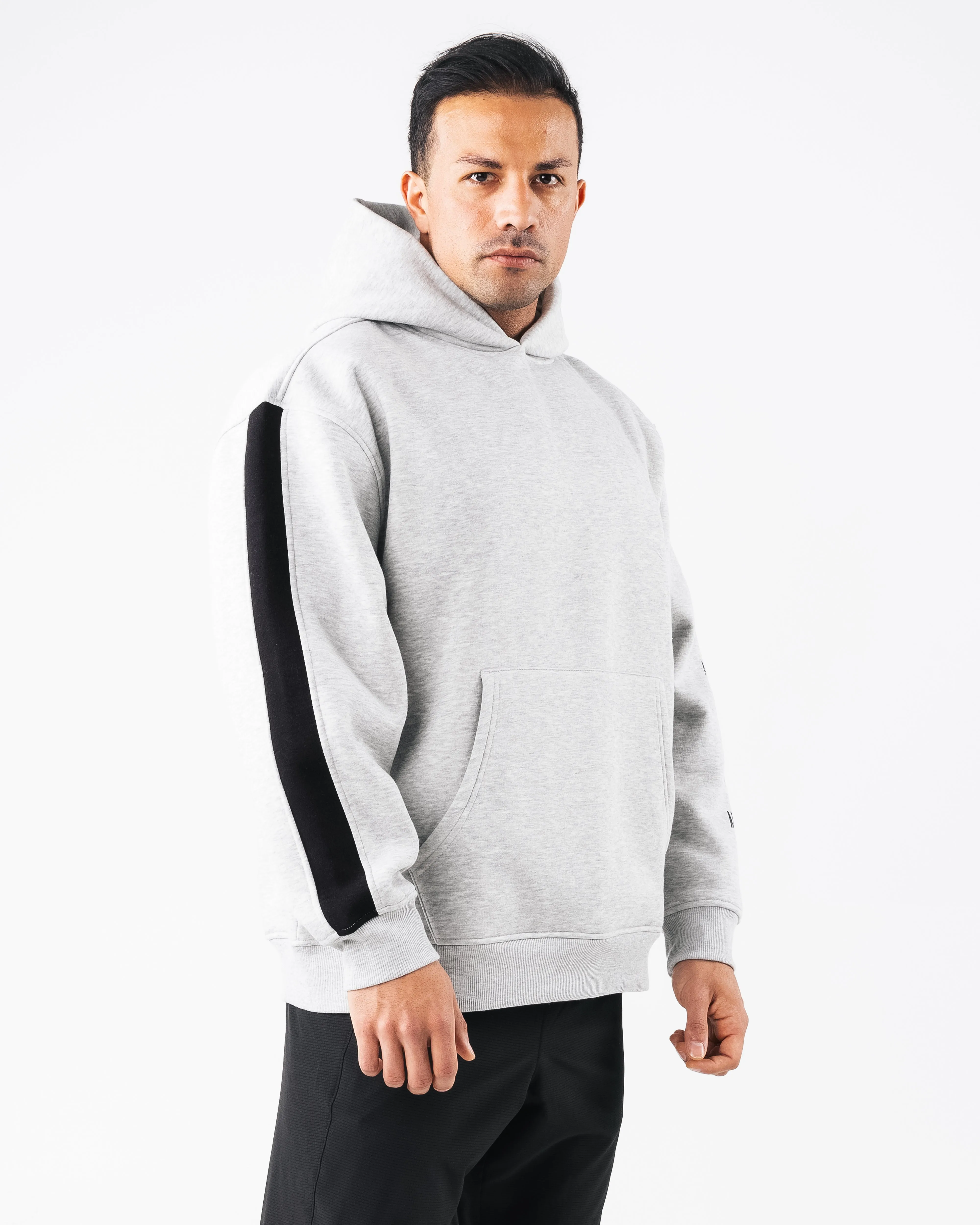 Core Stripe Hoodie - Heather Grey Alphalete Athletics