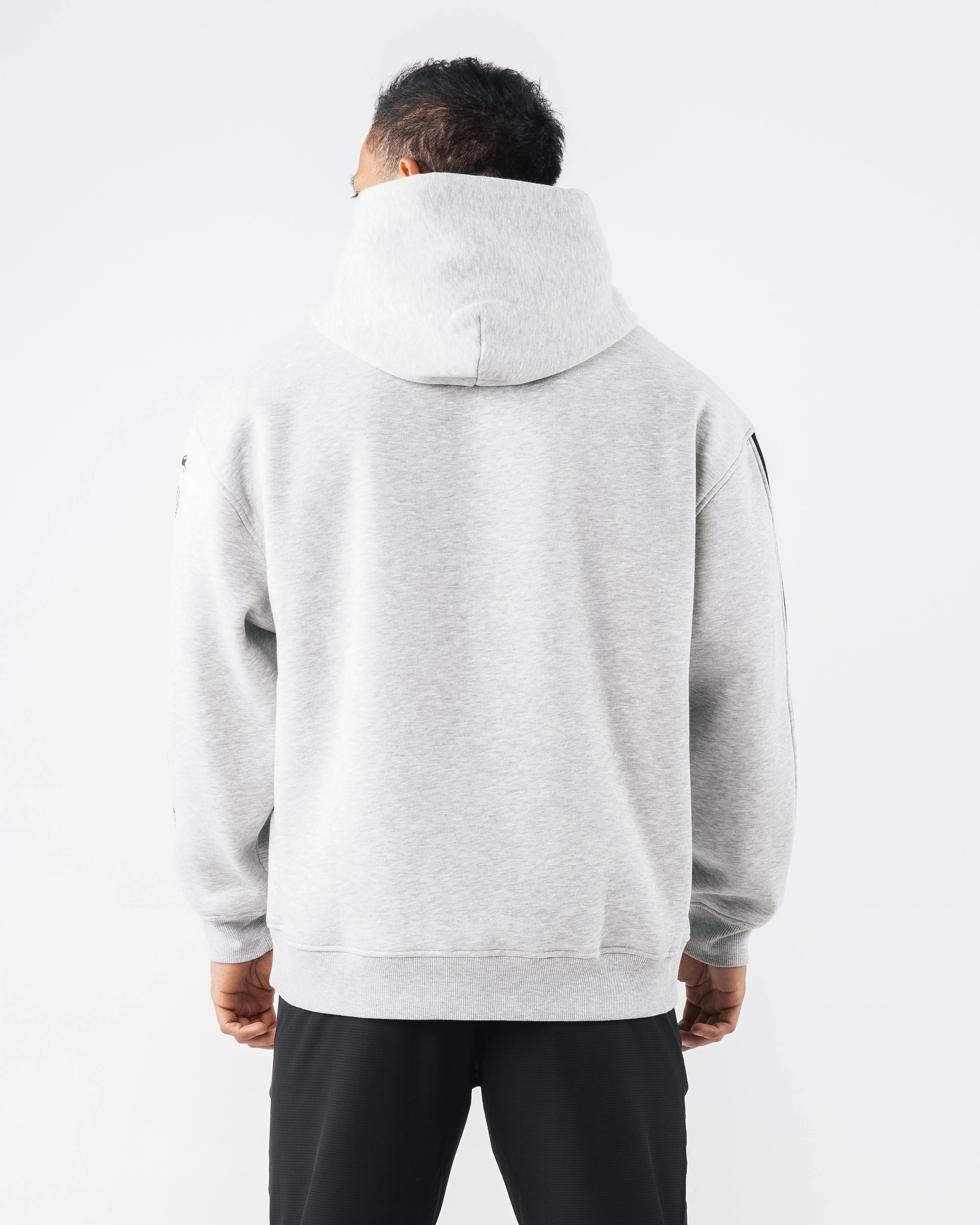 Core Stripe Hoodie - Heather Grey Alphalete Athletics