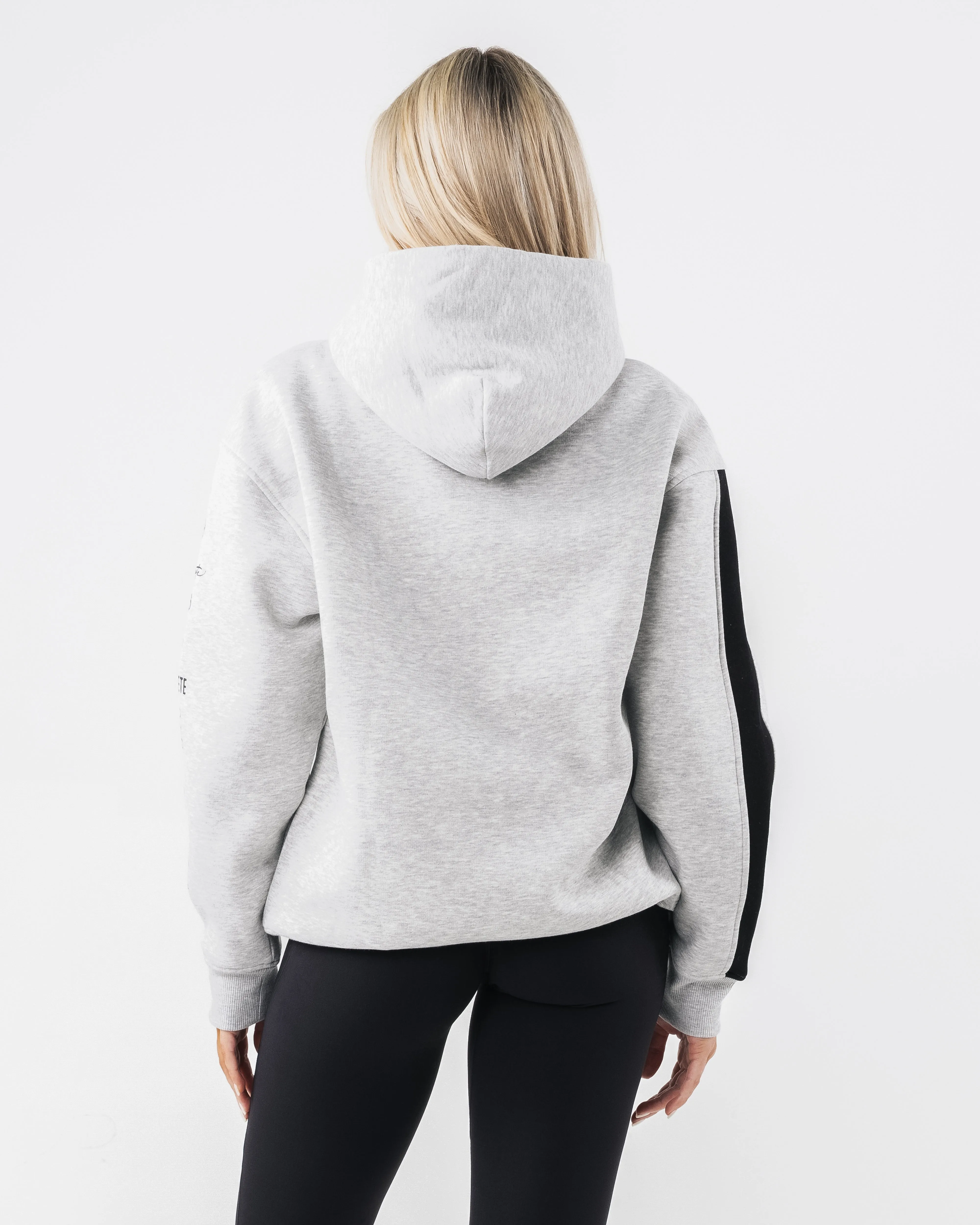 Core Stripe Hoodie - Heather Grey Alphalete Athletics