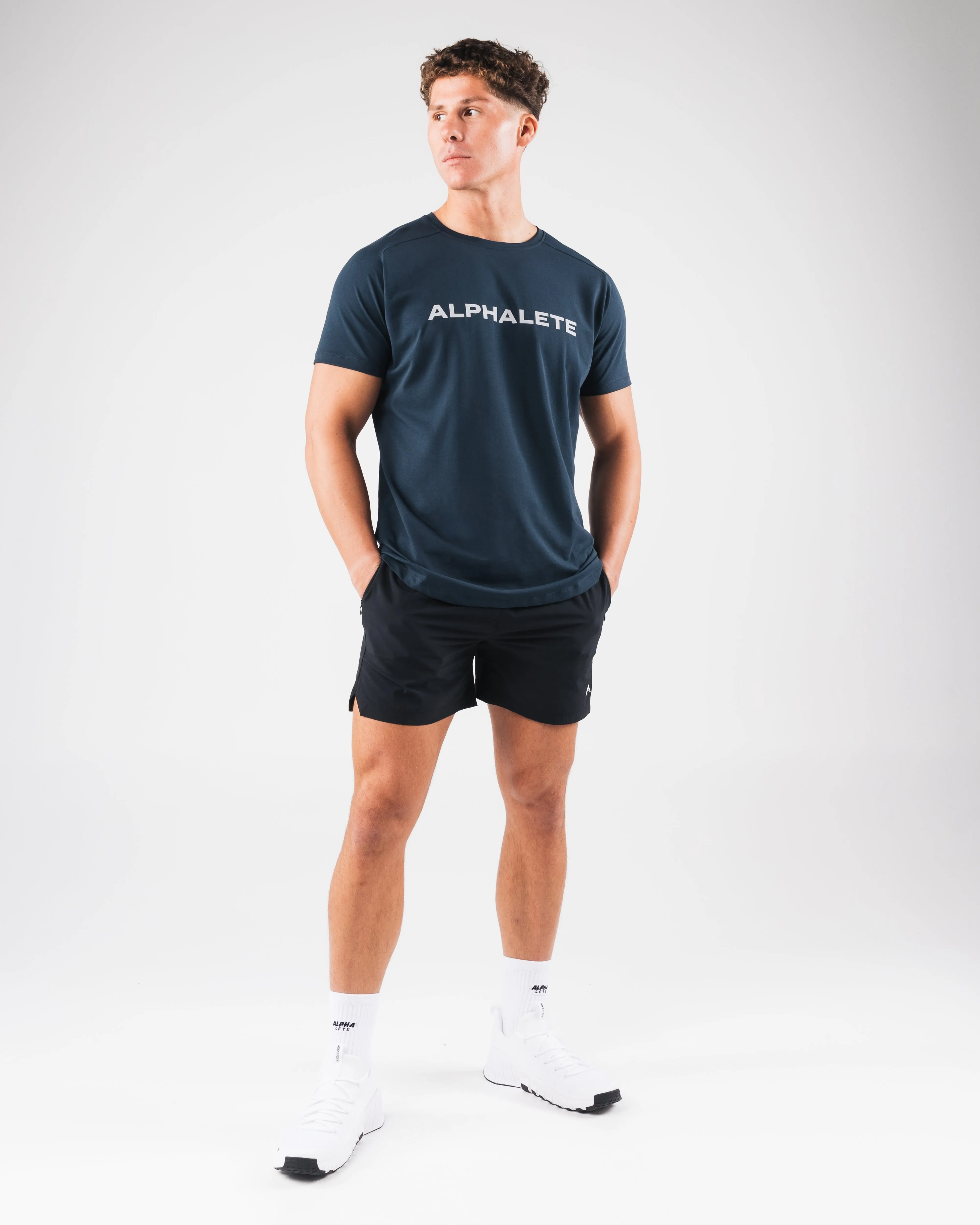 Core Tee - Deep Navy Alphalete Athletics