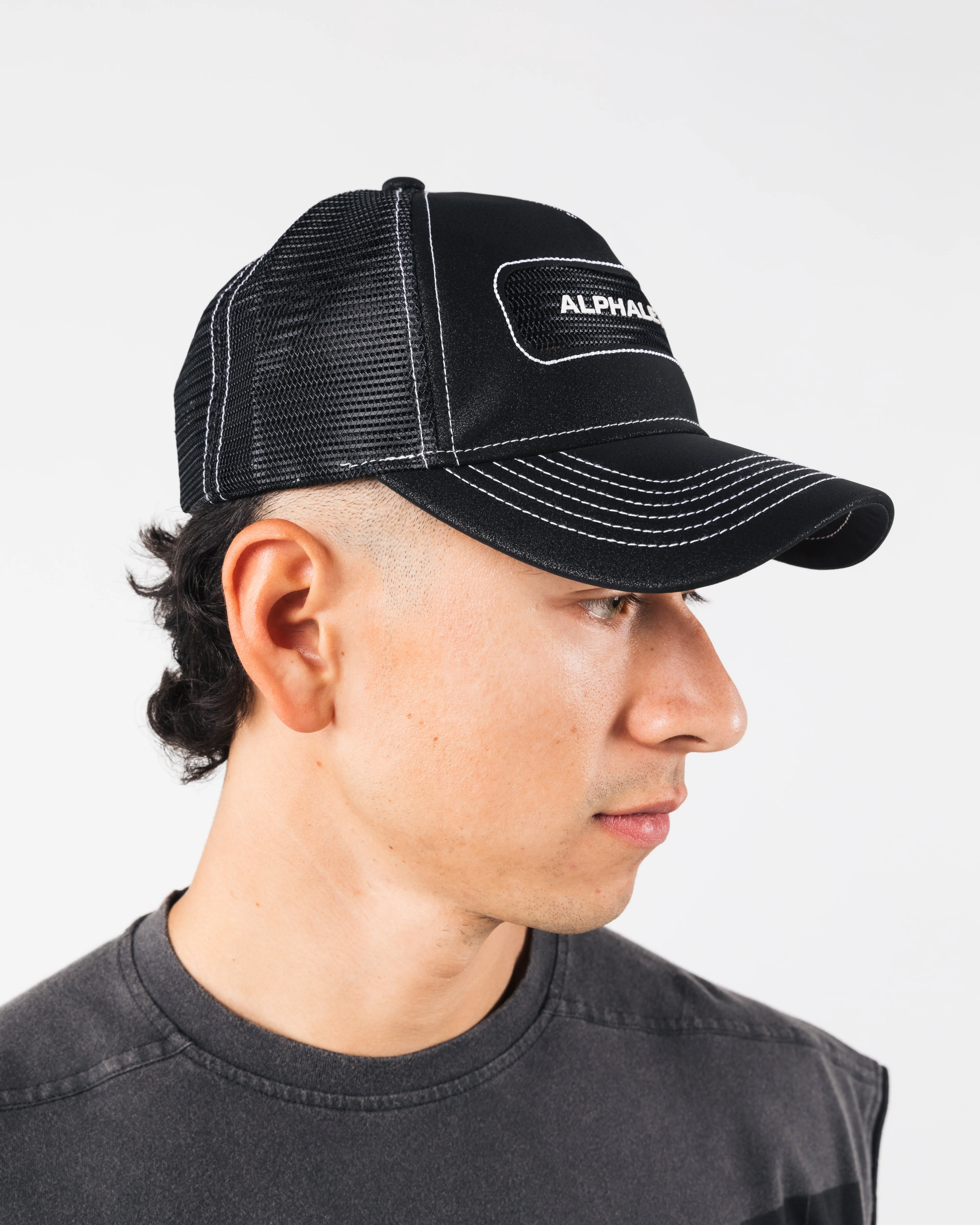 Core Trucker Hat - Black Alphalete Athletics